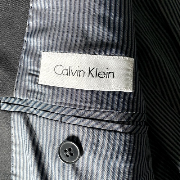 Calvin Klein Men’s Single Breast Navy Regular Fit 97% Wool Blazer Jacket 42R - Picture 6 of 8